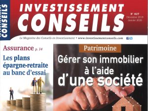 Structurer son patrimoine sous forme societaire - Investissement Conseils